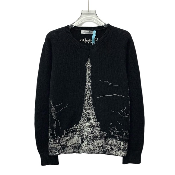 Dior Black Eiffel Tower Sweater - Picture 1 of 7